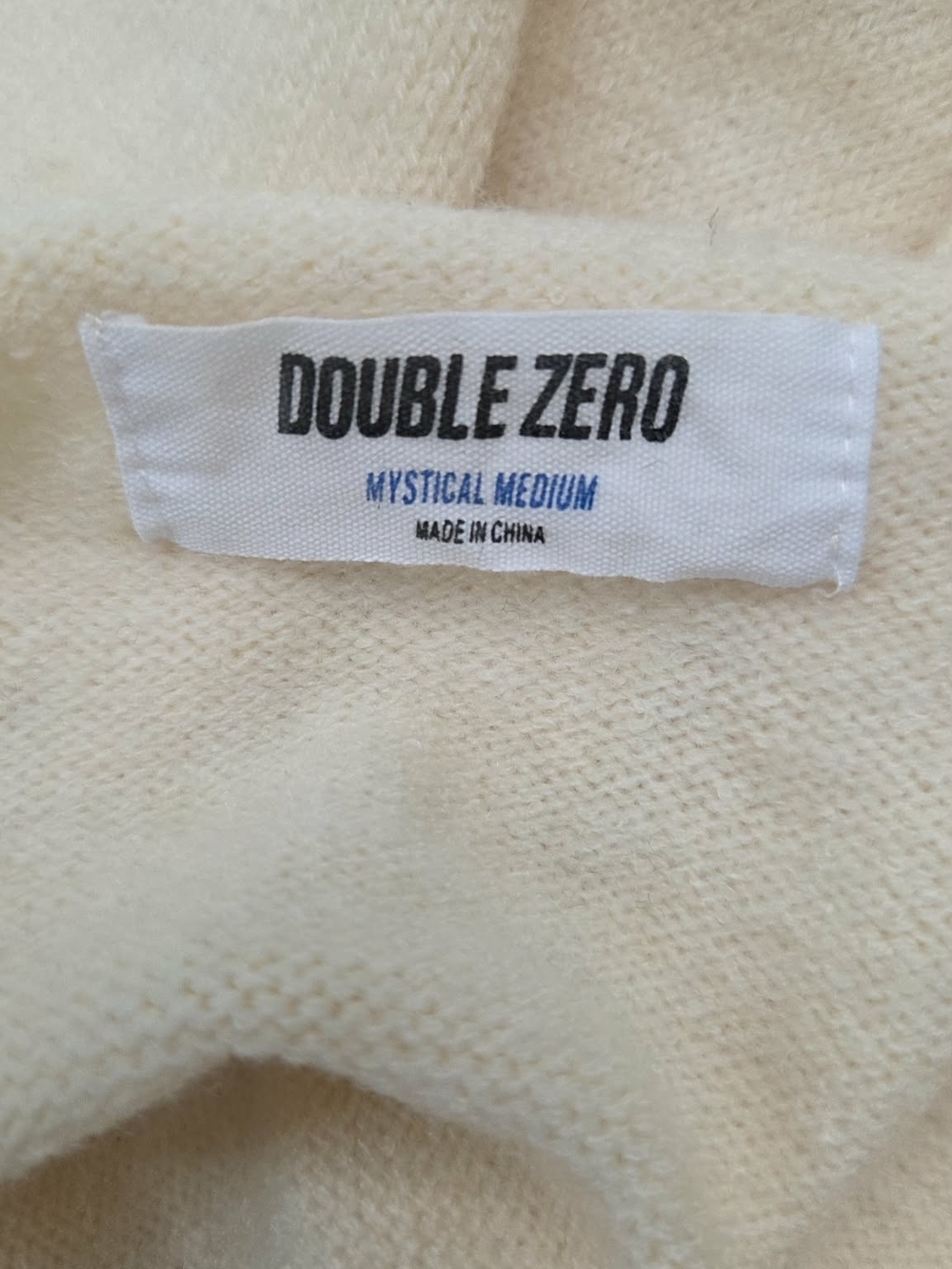 Double Zero Cream V-Neck Dress with Patch Pockets - Picture 4 of 4